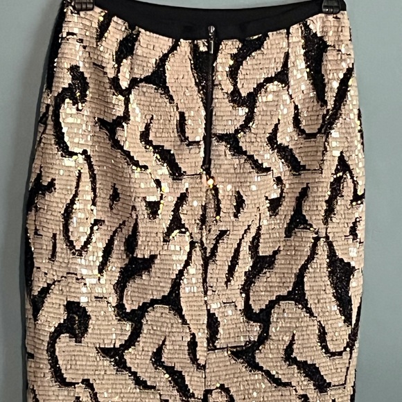 SELLING ANTONIO MELANI SKIRT COLOR BLACK And CREAM SIZE 6 - Picture 6 of 14